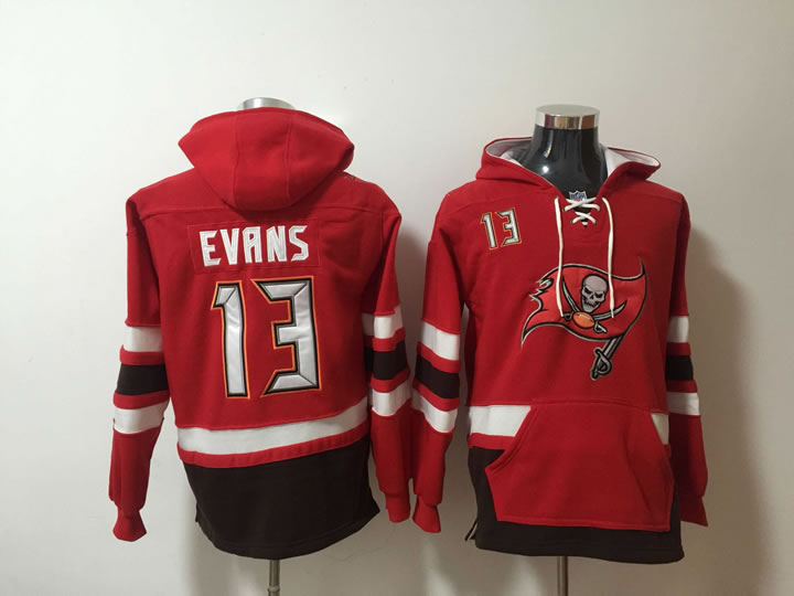 Nike Buccaneers 13 Mike Evans Red All Stitched Hooded Sweatshirt,We sell and wholesale Nike Buccaneers 13 Mike Evans Red All Stitched Hooded Sweatshirt on line form chian!